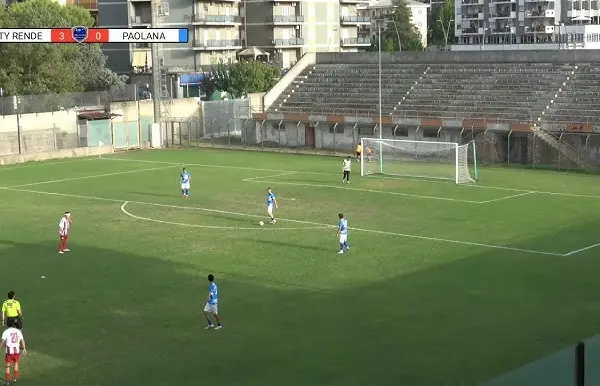 Coppa Italia Dilettanti, il City Rende stravince il match: 3-0 alla Paolana